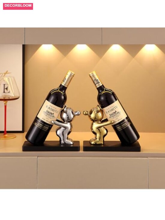 Other - Wine Rack Single Bottle Holder Stand Resin Figurine Living Room Home Decor